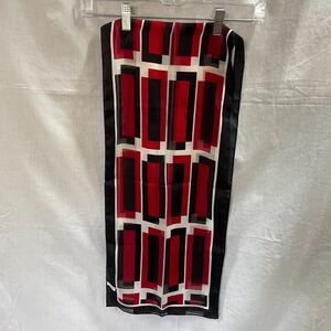 Mary Kay Future Sales Director Scarf Red Blue White Black 52x11